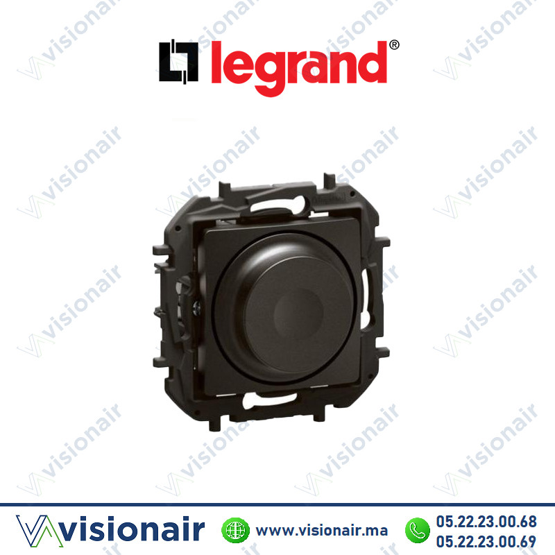 [LEGNP2411BK] Variateur rotatif Legrand Niloe 300W - 2 fils Noir