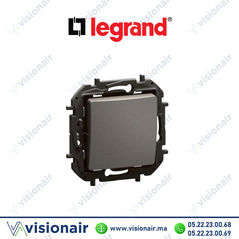 [LEGNP2210MG] Interrupteur va et vient Legrand Niloe 10AX Gris