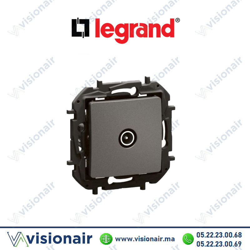 [LEGNP4104MG] Prise TV Legrand Niloe terminal Gris