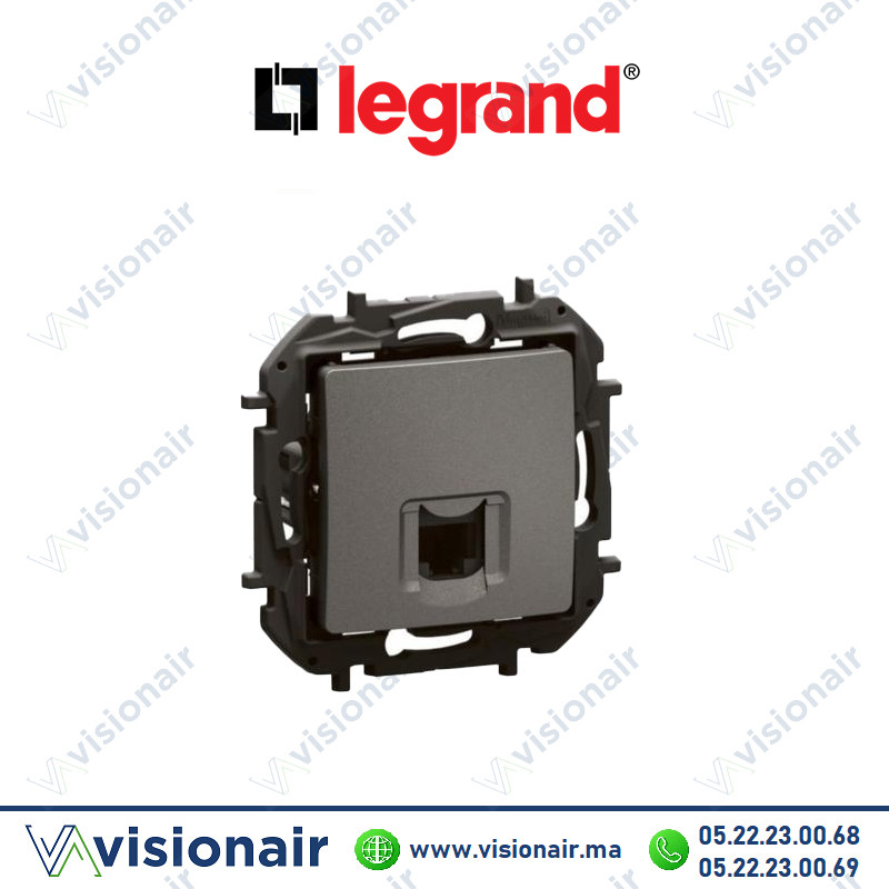 [LEGNP4304MG] Prise RJ45 Legrand Niloe Cat6 UTP Gris