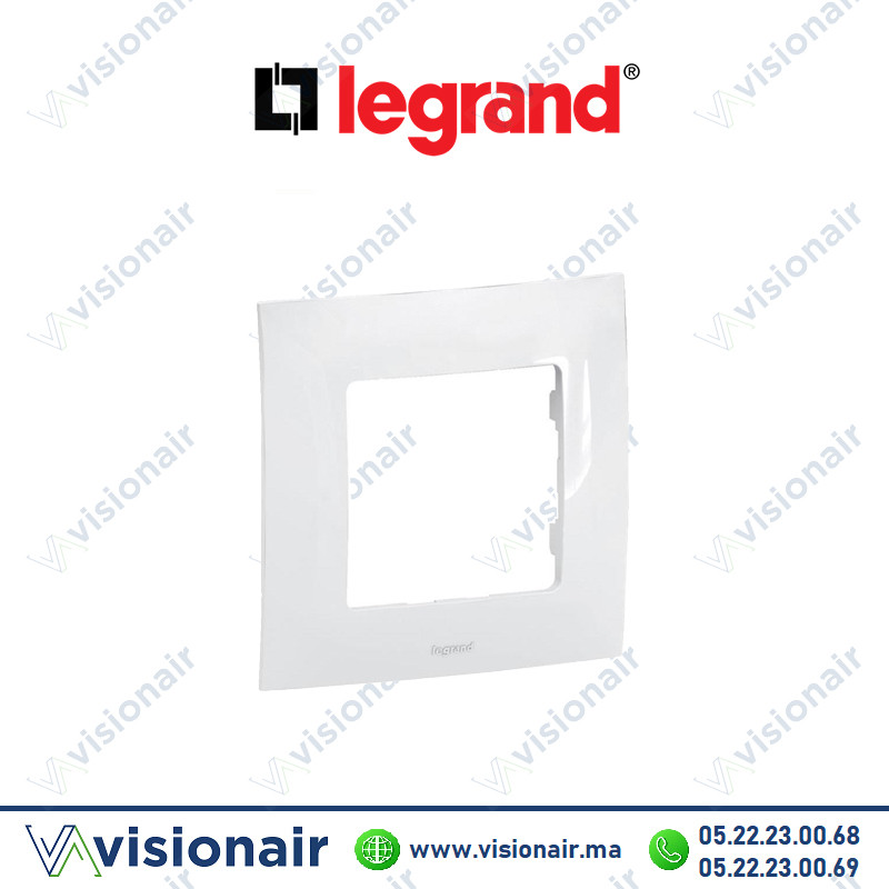 [LEGNP111WH] Plaque 1 poste Legrand Niloe Blanc