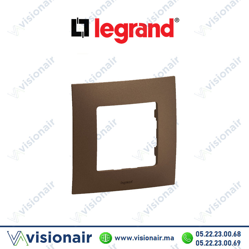 [LEGNP111DB] Plaque 1 poste Legrand Niloe Bronze