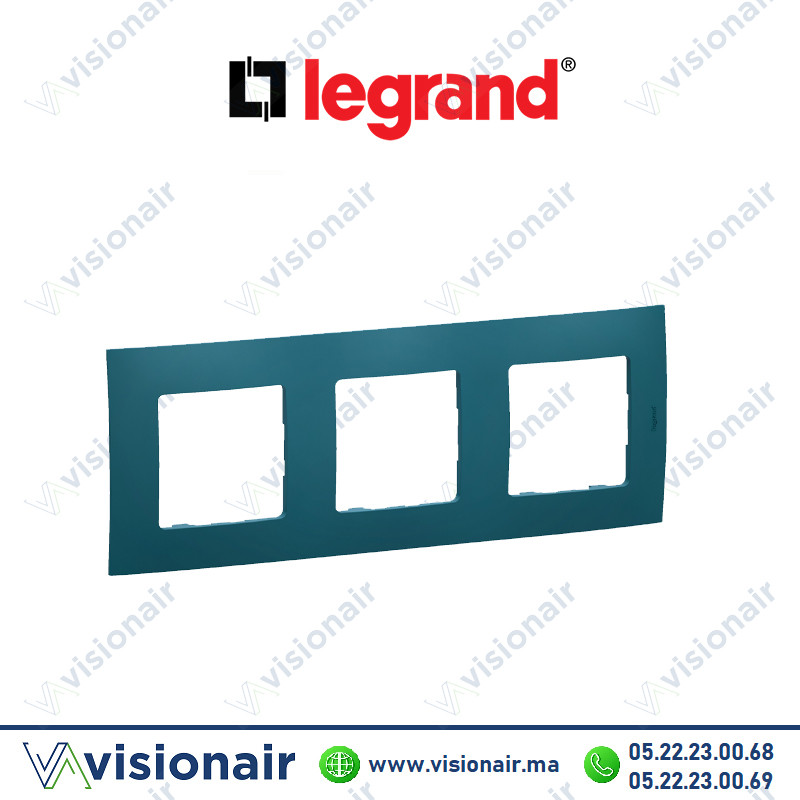 [LEGNP113MA] Plaque 3 postes Legrand Niloe Mastic