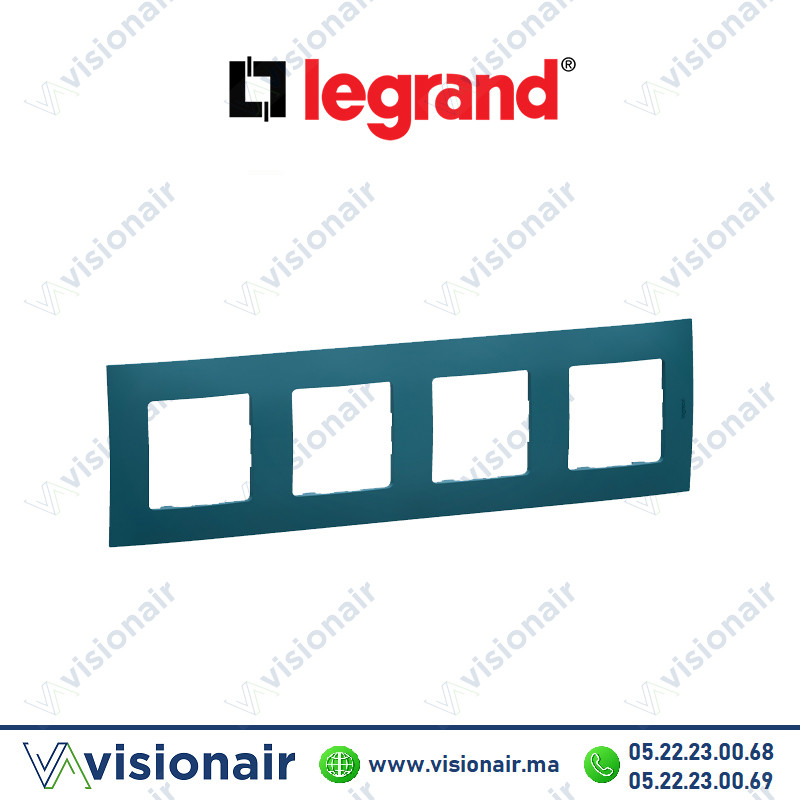 [LEGNP114MA] Plaque 4 postes Legrand Niloe Mastic
