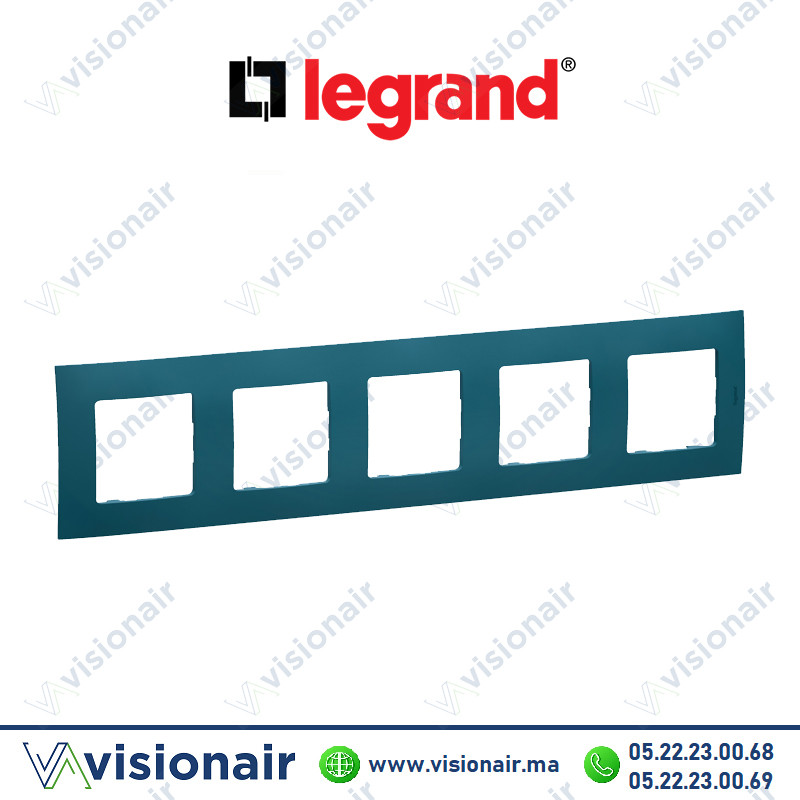 [LEGNP115MA] Plaque 5 postes Legrand Niloe Mastic