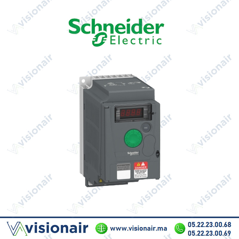 [ATV310H075N4E] Variateur SCHNEIDER Altivar 0,75KW 380 à 460V Triphasé ATV310H075N4E