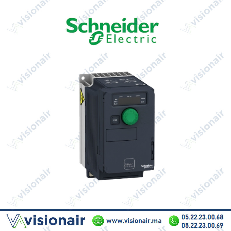 [ATV320U04M2C] Variateur SCHNEIDER Altivar 0,37KW 200 à 240V Monophasé ATV320U04M2C