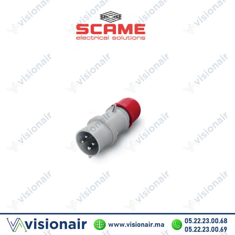 [213.1636] Fiche mobile SCAME 2P+T 16A 380-415V IP44/IP54
