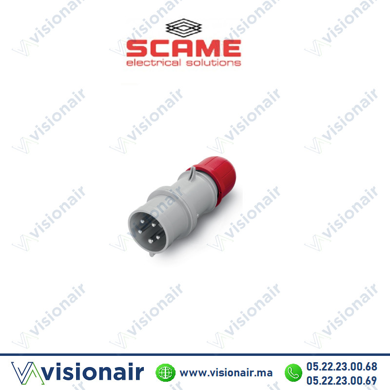 [213.1637] Fiche mobile SCAME 3P+N+T 16A 380-415V IP44/IP54