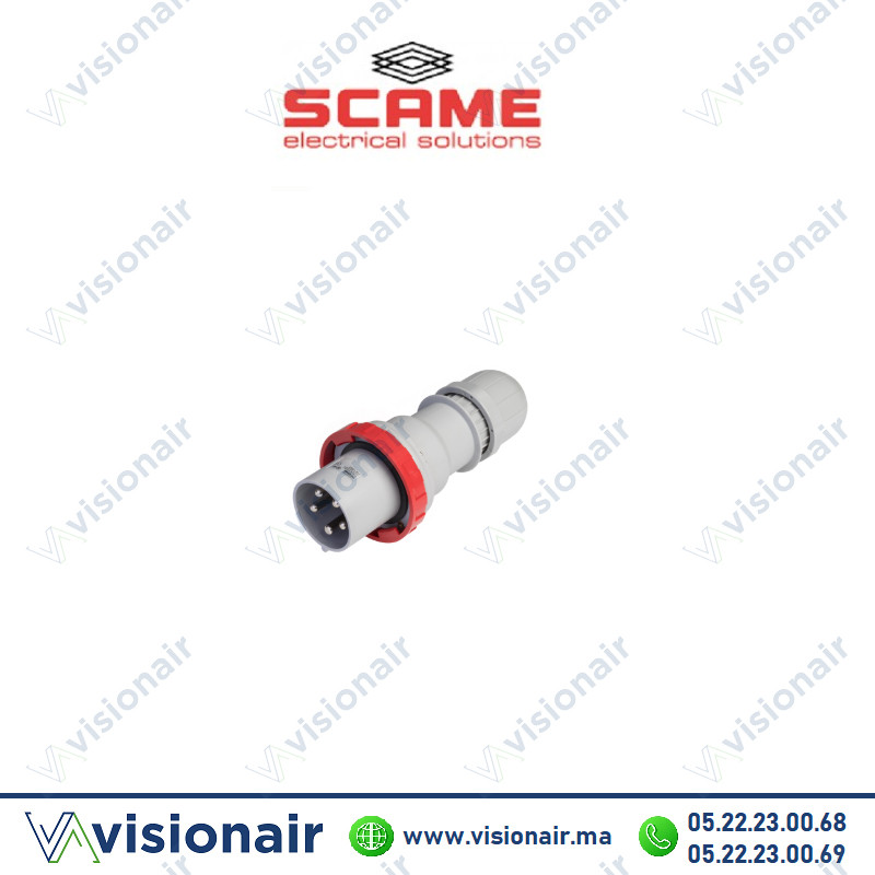 [218.6337] Fiche mobile SCAME 3P+N+T 63A 345-415V IP66/IP67/IP69