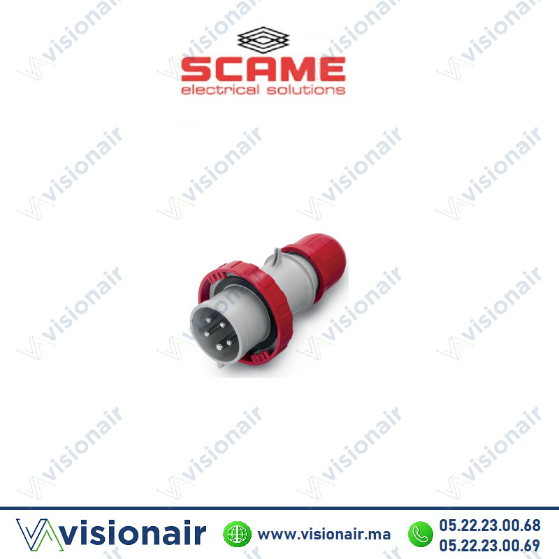 [218.1637] Fiche mobile SCAME 3P+N+T 16A 345-415V IP66/IP67/IP68