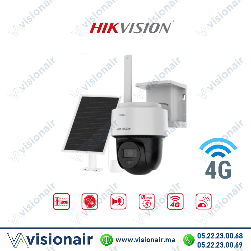 [DS-2CFSP4/4G] Caméra solaire PT HIKVISION 4MP 4G DS-2CFSP4/4G