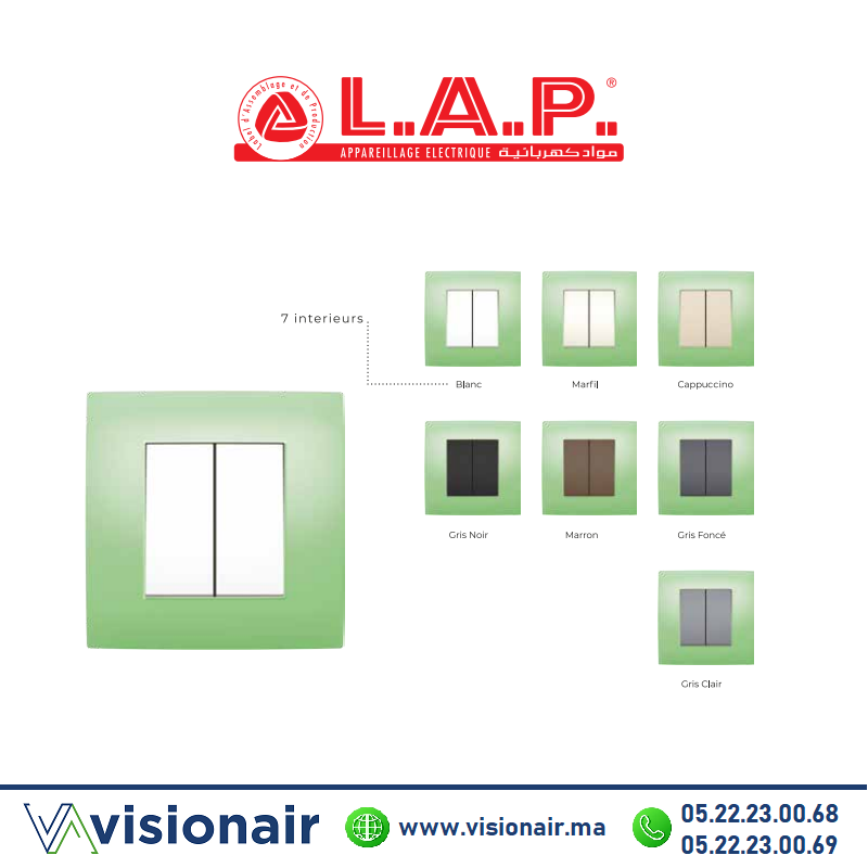 [LAPCADM0158] Cadre phosphorescent LAP MILLENIUM 1 poste