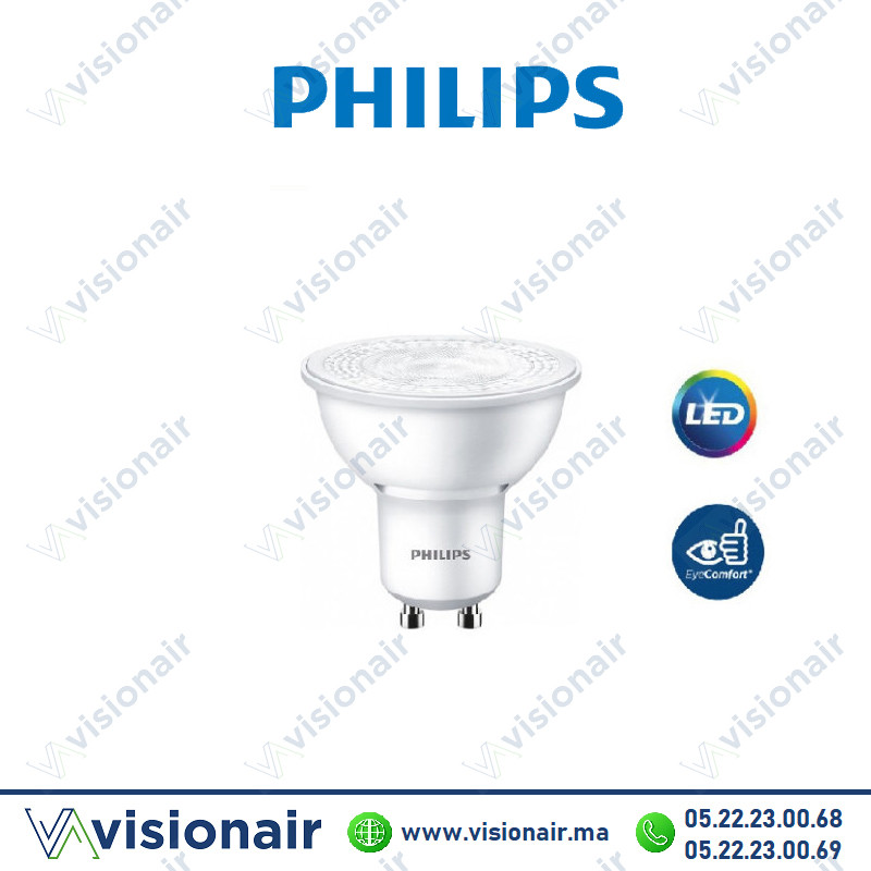 [PHILGU10ESS27K] Lampe LED GU10 Philips Essential 4.7W 2700°K