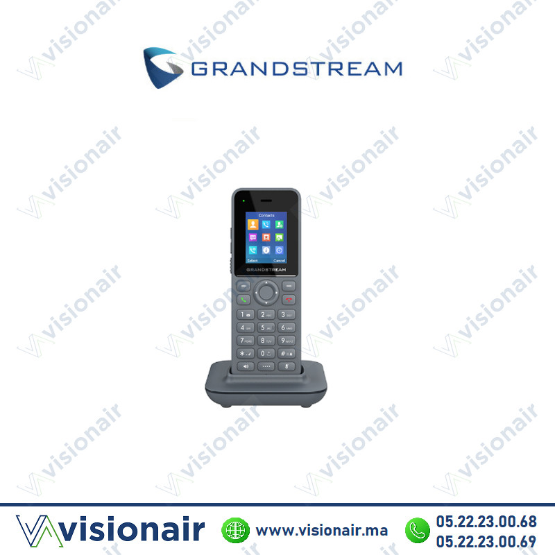 [GS-DP725] Combiné téléphonique sans fil Grandstream haute définition DECT pour faciliter la mobilité DP725