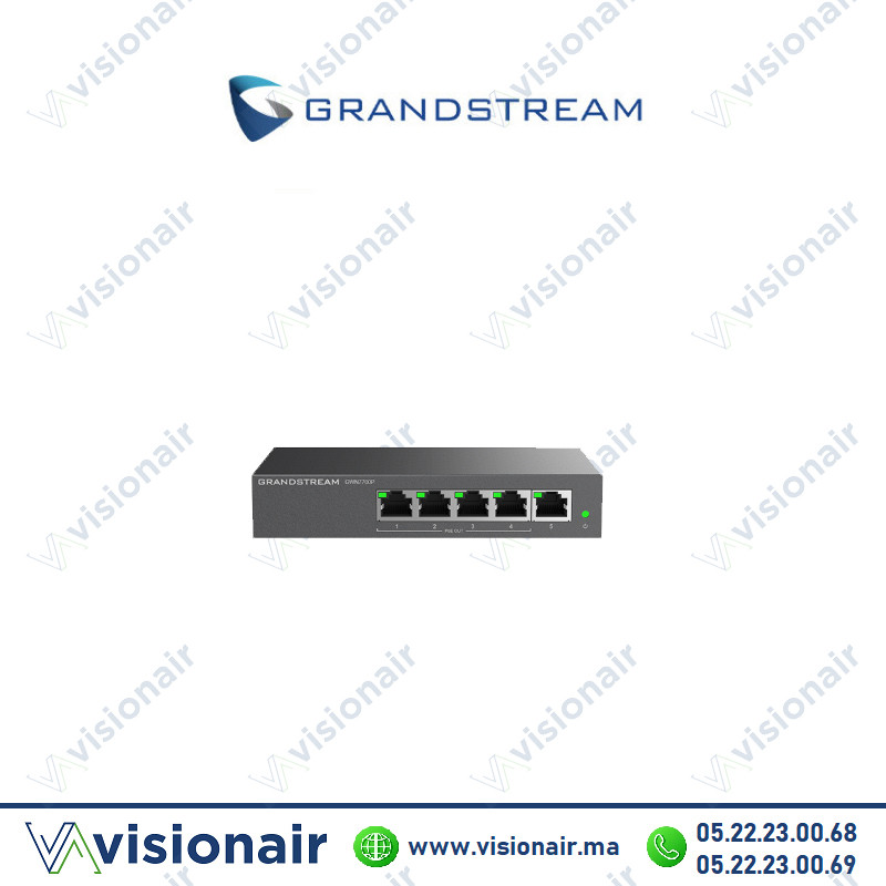 [GS-GWN7700P] Switch Grandstream 5 ports POE Gigabit GWN7700P