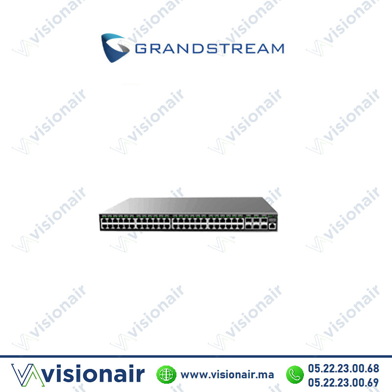 [GS-GWN7816P] Switch Grandstream 48 ports POE 740W Gigabit GWN7816P