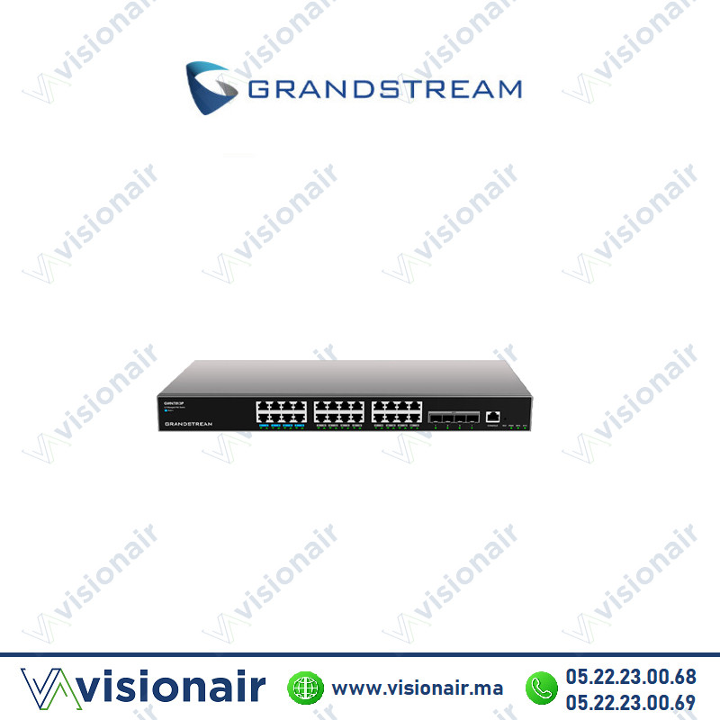 [GS-GWN7813P] Switch Grandstream 24 ports POE 370W Gigabit GWN7813P