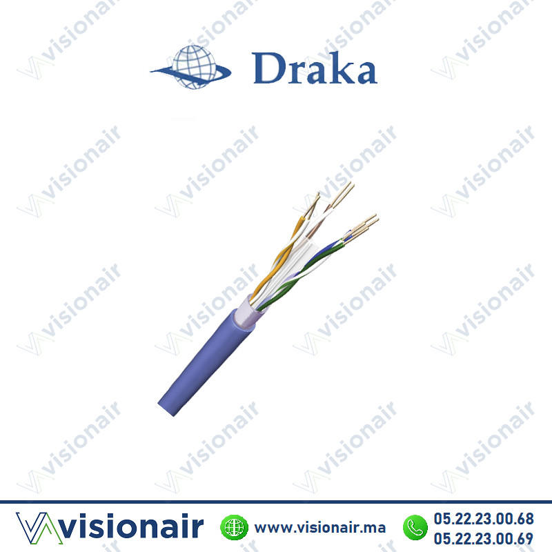 [DRAKAFUTP500] Câble informatique catégorie 6A Draka LSZH F/UTP T500ml