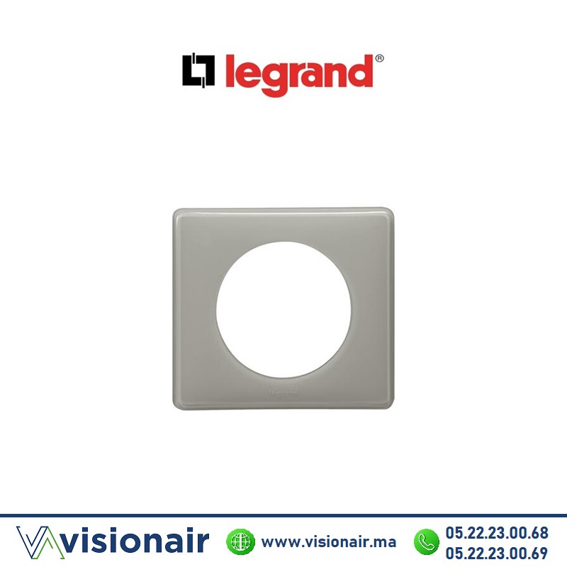 [LEG066601] Plaque Laqué Gris perle Legrand Céliane 1P 066601