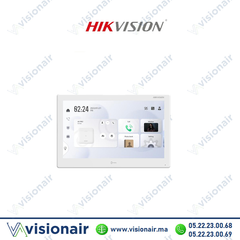 [DS-KH9510-WTE1] Moniteur vidéophone HIKVISION écran TFT 10.1" Android DS-KH9510-WTE1
