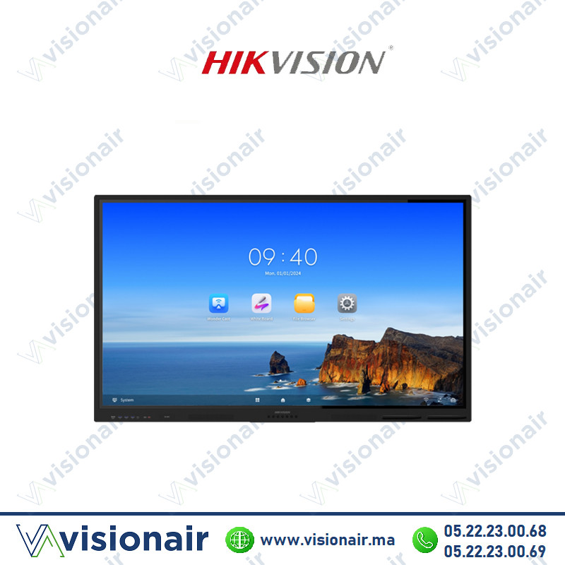 [DS-D5B65RB/EL] Ecran interactif Hikvision 65" DS-D5B65RB/EL