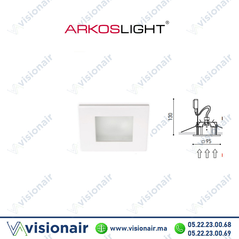 [03310000W] Balisage Arkoslight carré 50W IP44 GZ10