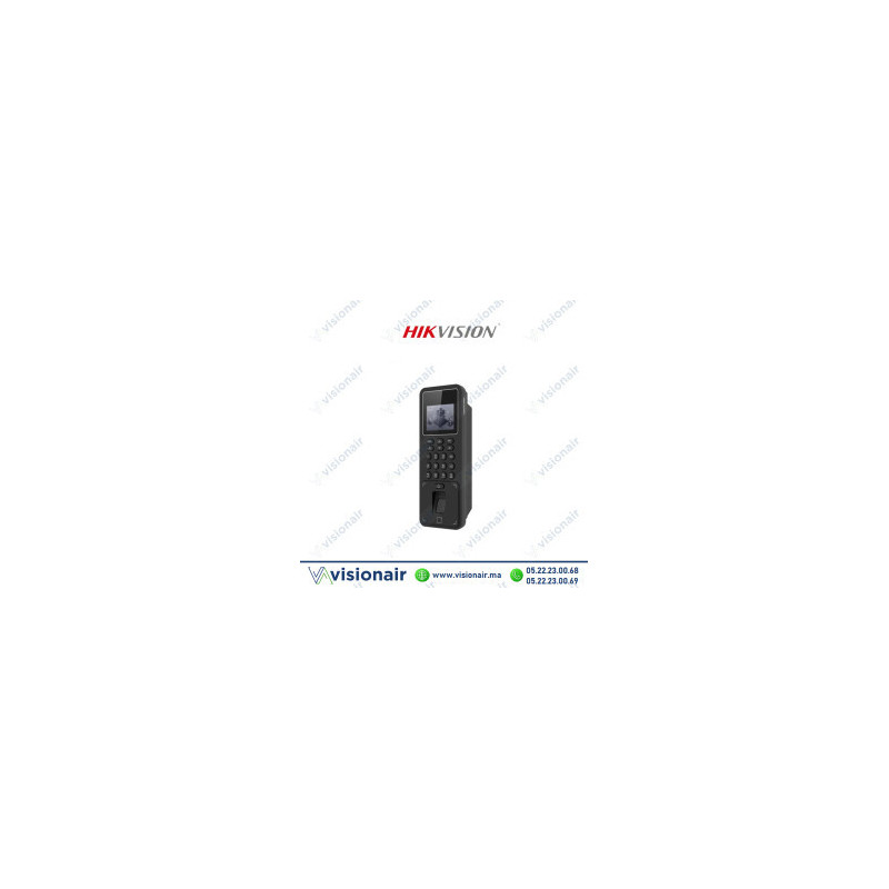 [DS-K1T808MFWX] Pointeuse contrôle d'accès HIKVISION avec reconnaissance faciale, empreintes & cartes DS-K1T808MFWX