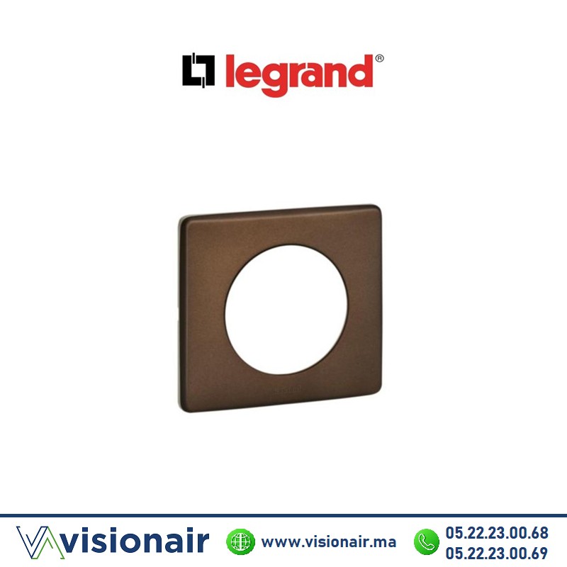 [LEG066791] Plaque alu chocolat Legrand Céliane 1P 066791