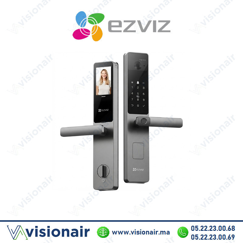 [CS-DL20FVS Plus] Serrure Connectée EZVIZ Wi-Fi avec Reconnaissance Faciale et Veines de la Paume DL20FVS Plus