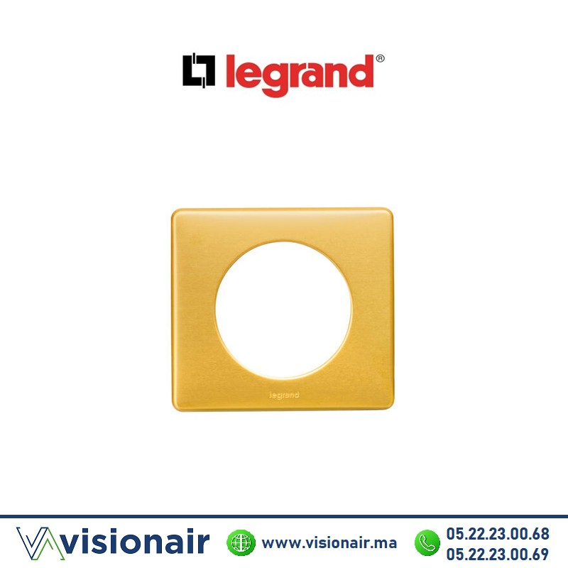 [LEG068791] Plaque laiton Legrand Céline 1P 068791