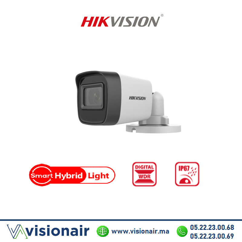 [DS-2CE16D0T-EXIF] Caméra HIKVISION Bullet Fixe 2MP Smart Hybrid DS-2CE16D0T-EXIF