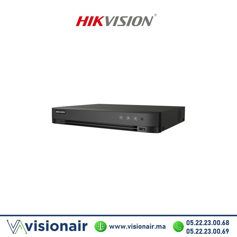 [iDS-7208HQHI-M1/T] Dvr Hikvision 3K/5MP compact 8 ports AcuSense (ENR2MP) iDS-7208HQHI-M1/T