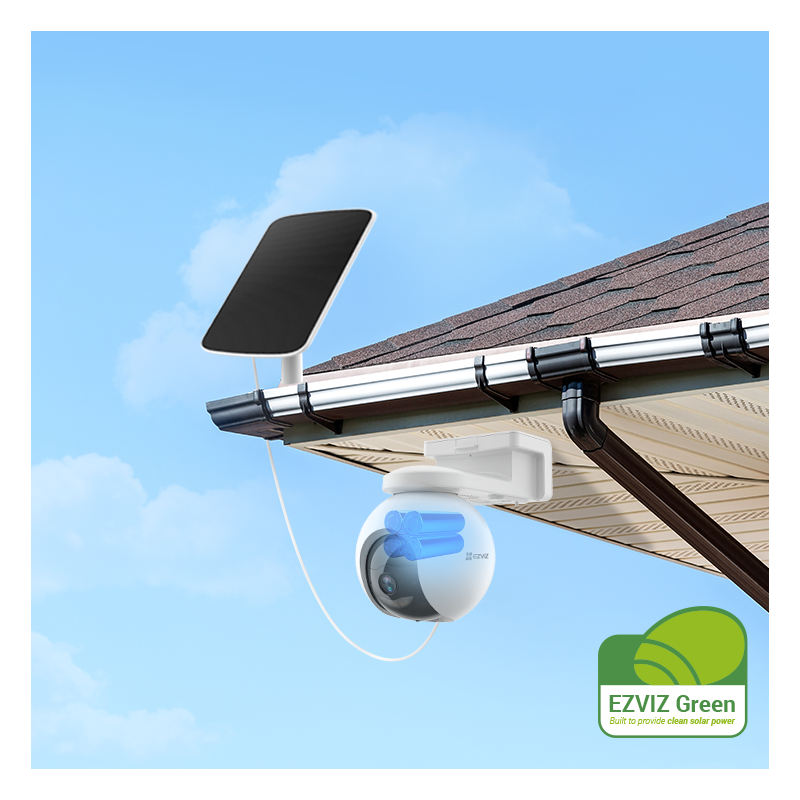 Caméra 4G & Wi-Fi EZVIZ EB8 Pro 4G 4K avec panneau CS-EB8-R200-1M8W4GA Casablanca Maroc