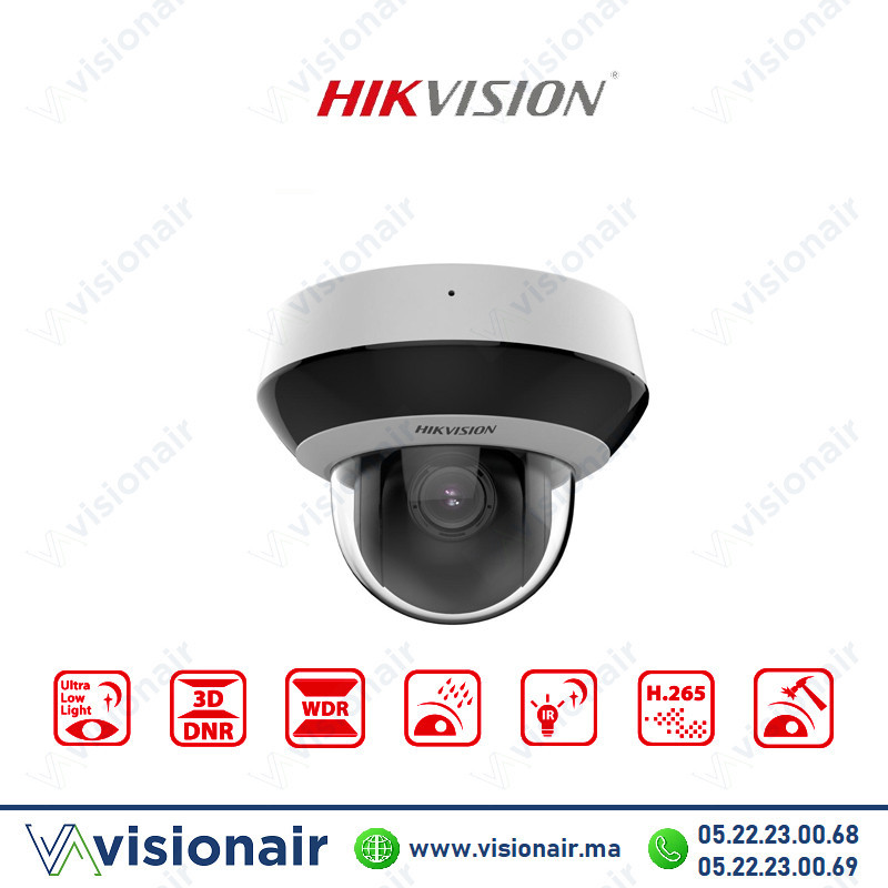 [DS-2DE2A404IWG1-E] Caméra IP PTZ Hikvision AcuSense 4MP Zoom Optique 4× DS-2DE2A404IWG1-E