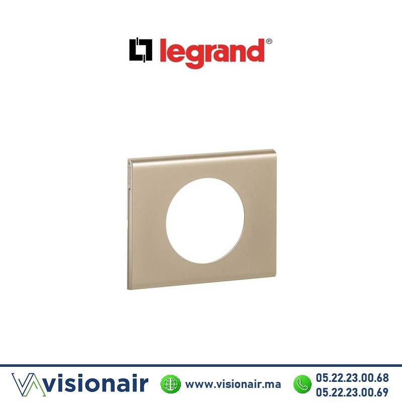 [LEG069111] Plaque nickel velours Legrand Céliane 1P 069111