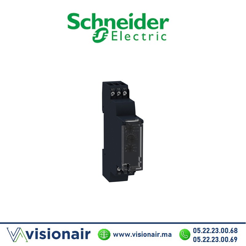 [RE17RMMW] Relais temporisé SCHNEIDER HARMONY - 1OF - 1s à 100h RE17RMMW