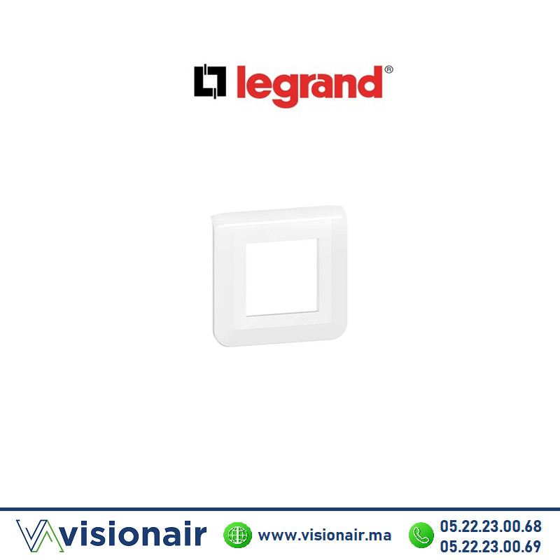 [LEG077802L] Plaque de finition 2 modules LEGRAND Mosaic 077802L
