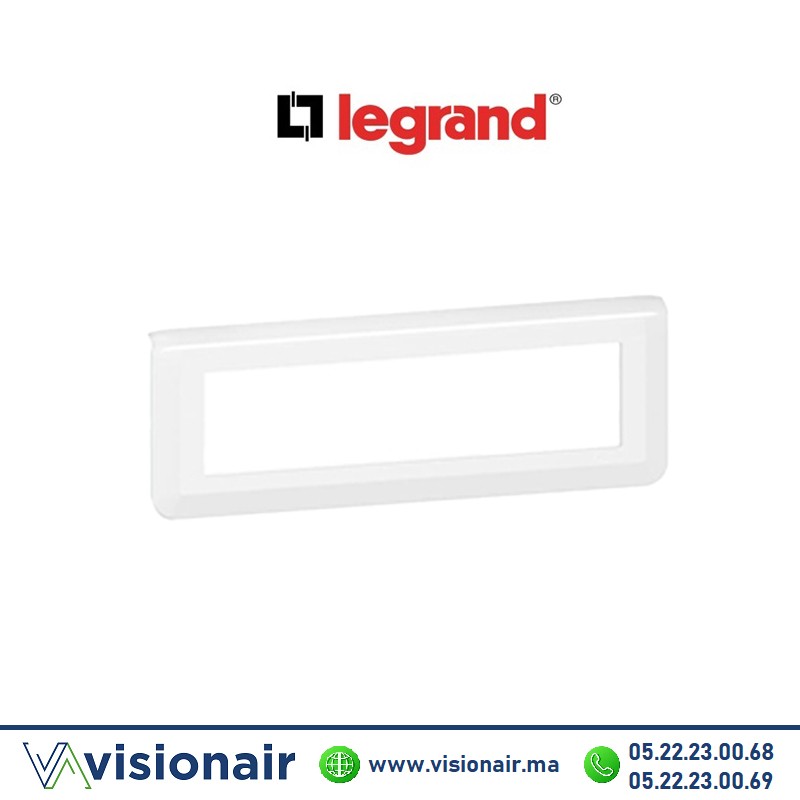 [LEG078818L] Plaque 8 modules Legrand Mosaic Blanc 078818L
