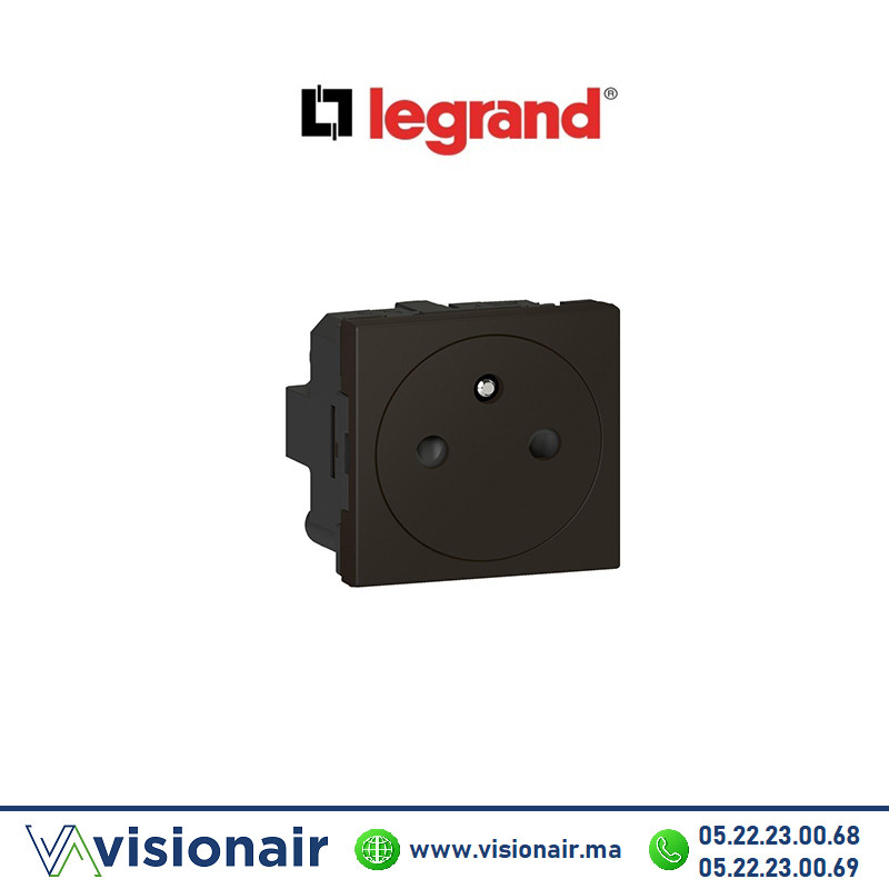 [LEG079121L] Prise 2P+T Surface Legrand Mosaic Noir 079121L