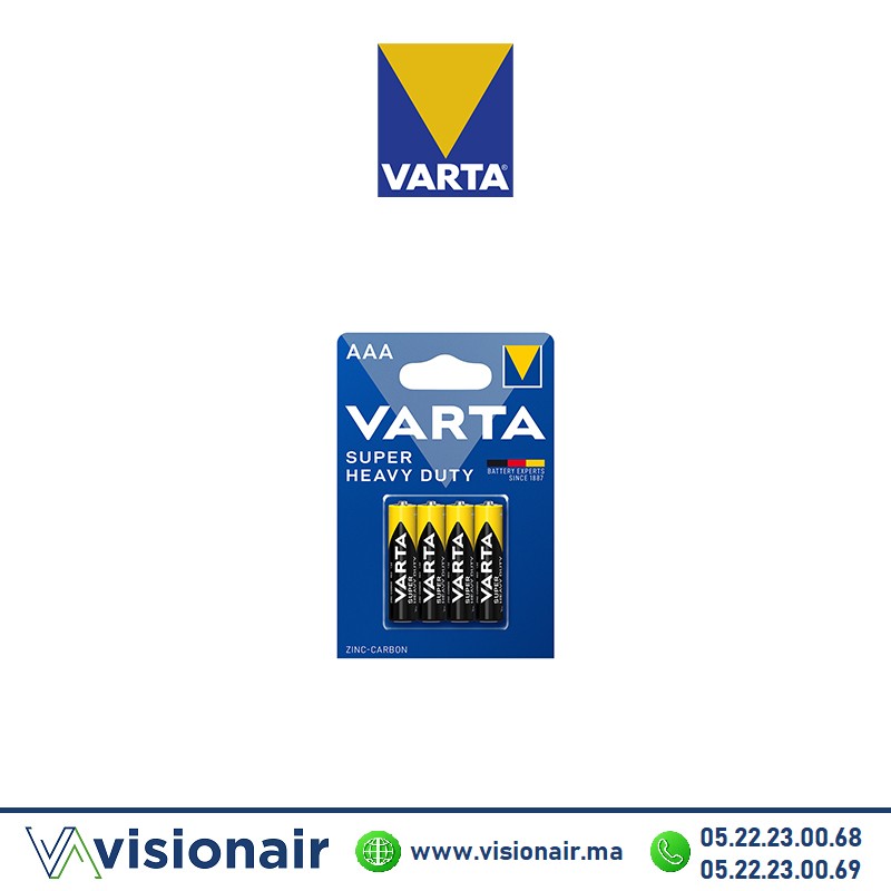 [VSUPERLIFEAAA4] Pile VARTA SUPERLIFE AAA4 LR03 1,5V saline ZINC-CARBONE