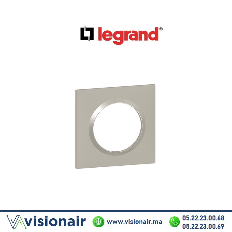[LEG600821] Plaque carrée 1 poste LEGRAND Dooxie plume 600821