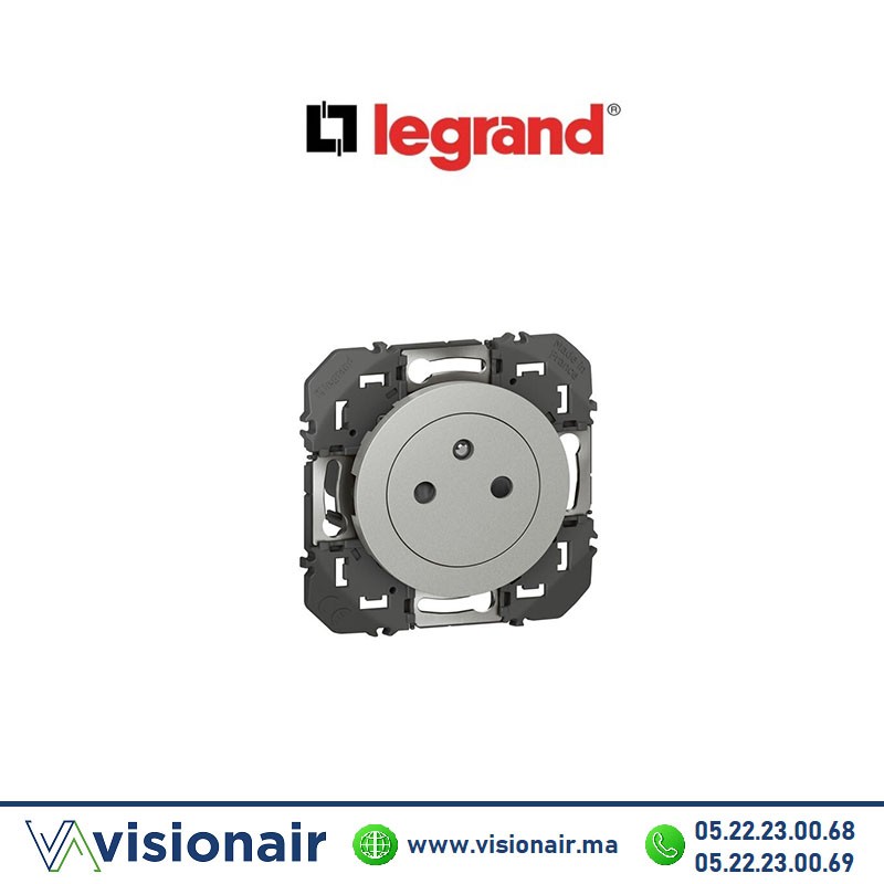 [LEG600435] Prise de courant 2P+T surface LEGRAND Dooxie alu 600435