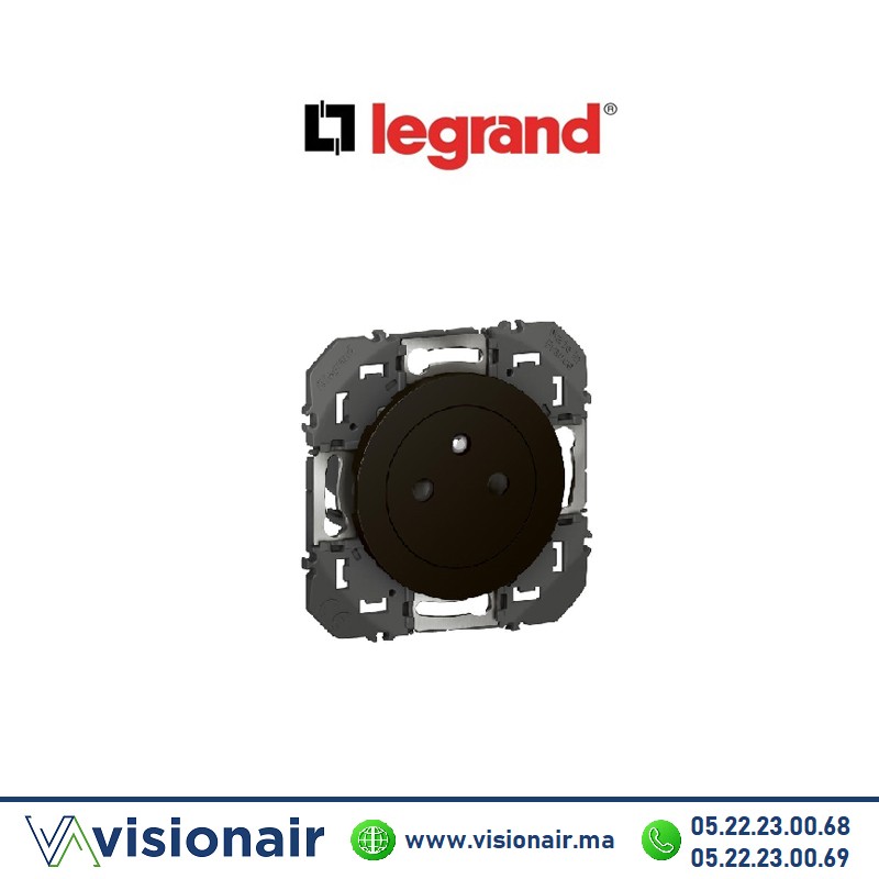 [LEG095275] Prise de courant 2P+T surface LEGRAND Dooxie noir 095275