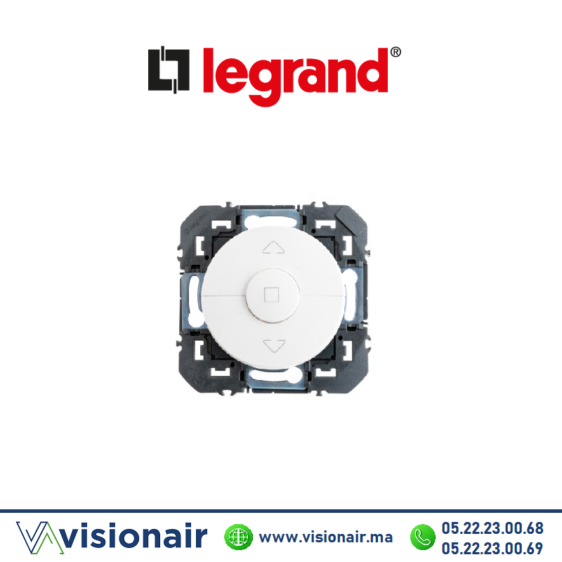 [LEG600021] Interrupteur volets roulants Legrand Dooxie blanc 600021