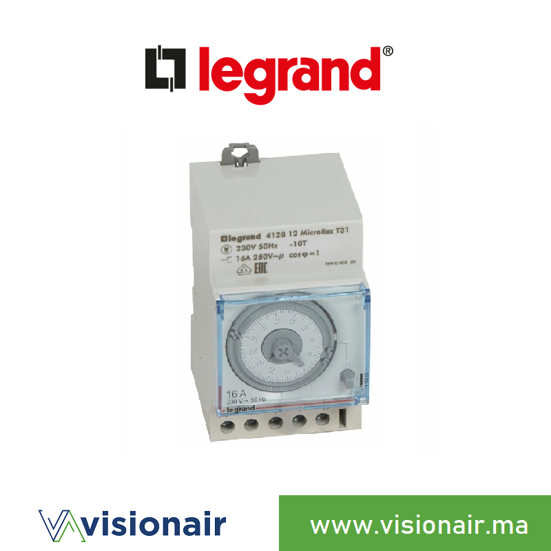 [LEG412812] Interrupteur horaire LEGRAND analogique ss réserve 412812