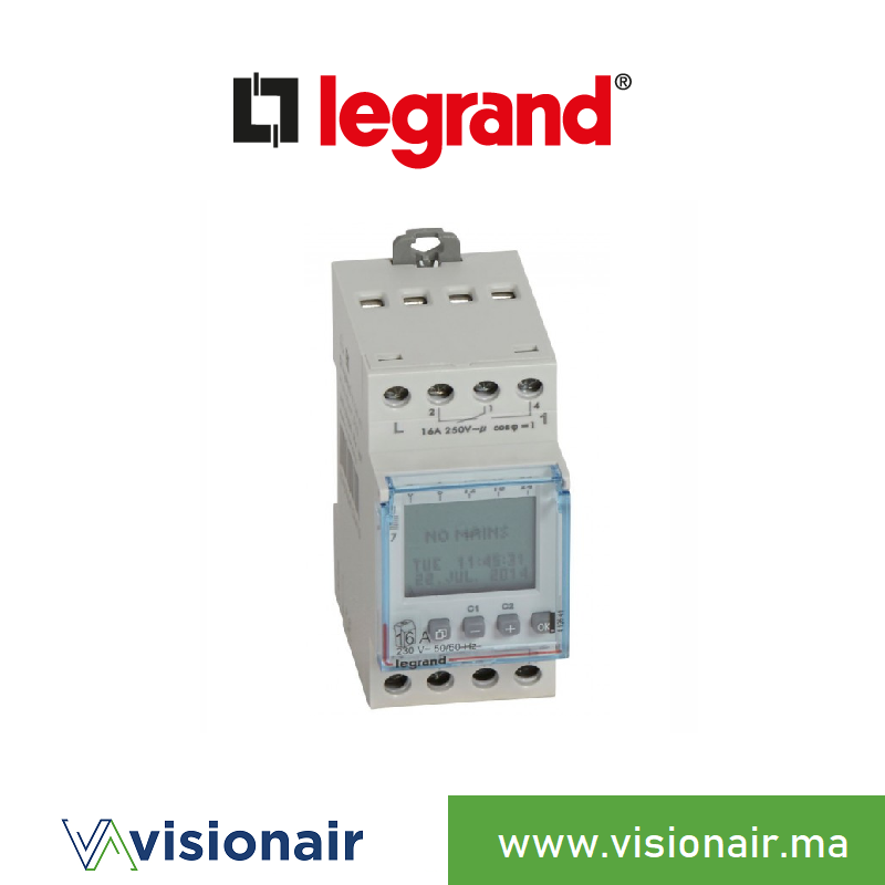 [LEG412641] Interrupteur horaire LEGRAND digital hebdo 412641