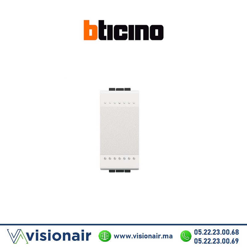 [BTN4001N] Interrupteur simple BTICINO LivingLight blanc N4001N