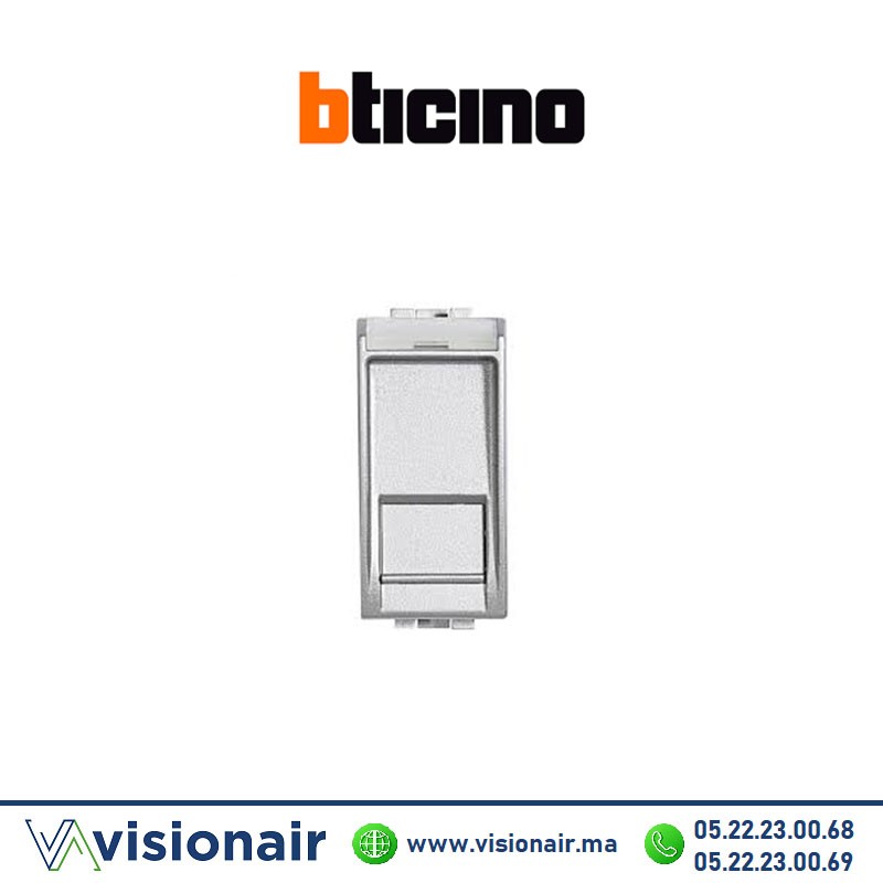 [BTNT4279C6] Prise RJ45 CAT6 BTICINO LivingLight gris NT4279C6
