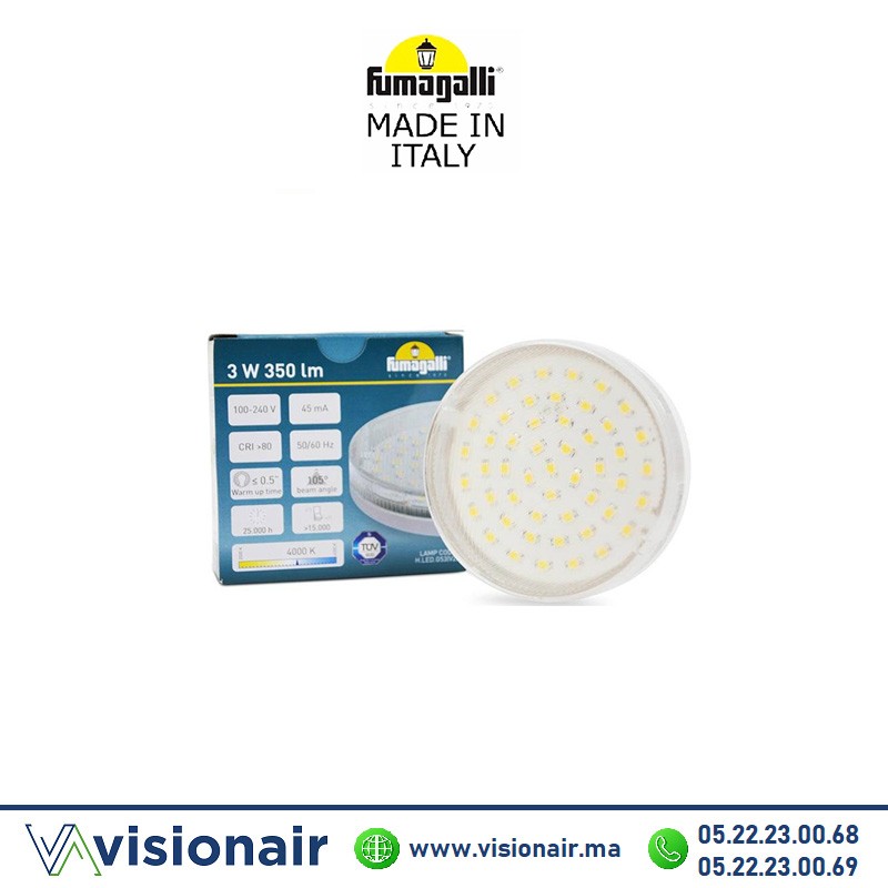 [FUMAGX533W] Ampoule GX53 LED 3W FUMAGALLI 4000°K